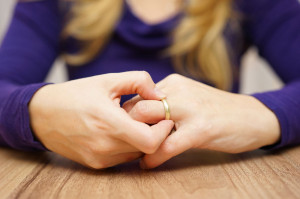 36086169 - woman is taking off the wedding ring