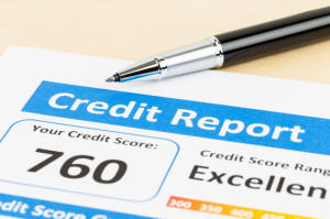 53116502 - credit score report with pen